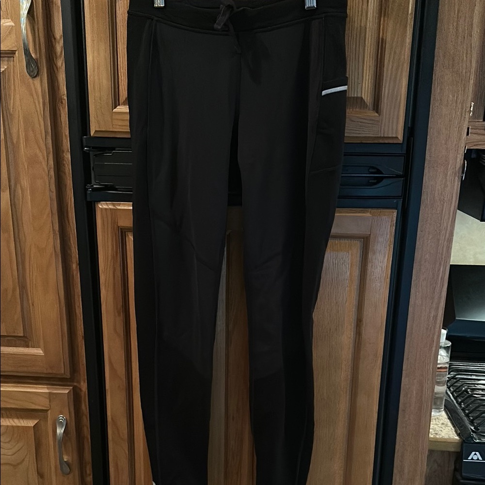 Smartwool Black Leggings with Reflective Detail
